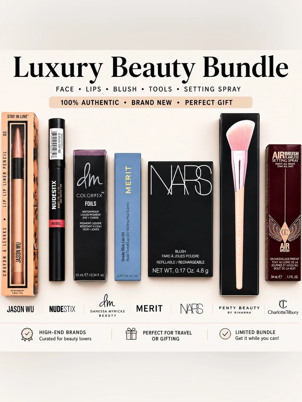 NEW 7-piece Luxury Beauty Bundle – Brand New – $163+ Retail Value
